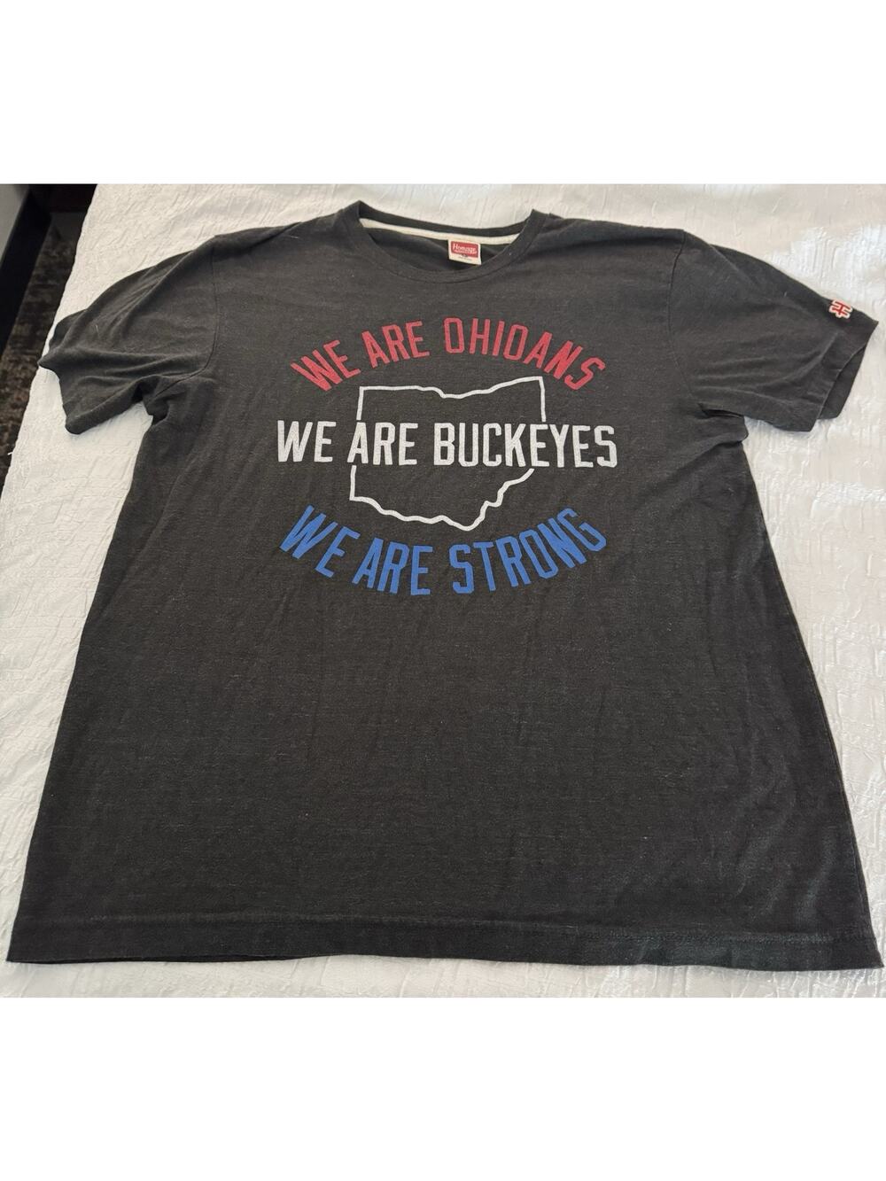 Columbus Ohio Shirt Mens Large Gray Short Sleeve Tri Blend Homage Columbus